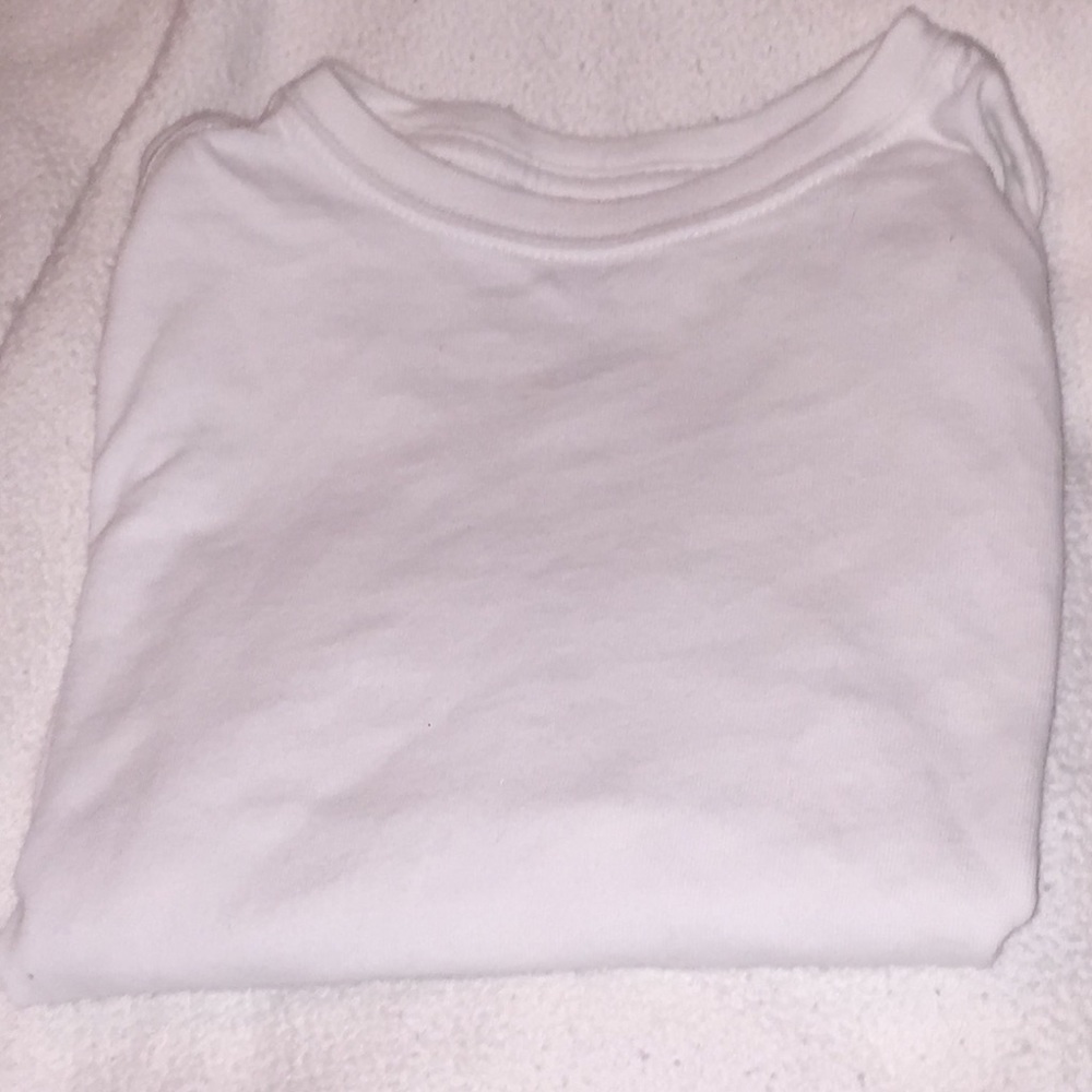 Boys white short sleeve T-shirt